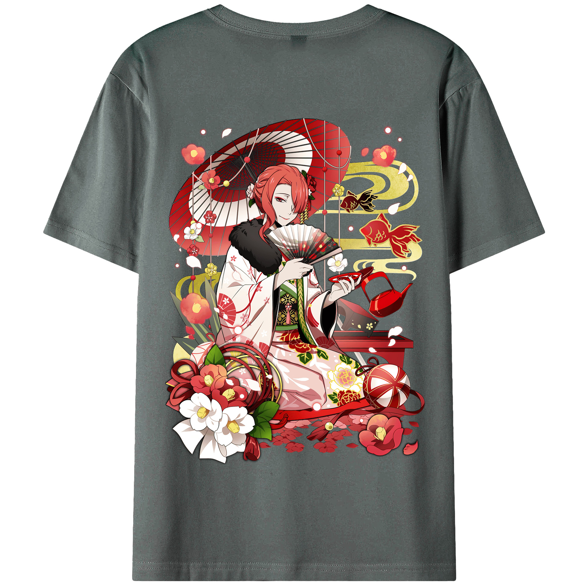 （画像用） 文豪ストレイドッグス Bungo Stray Dogs 綿100％半袖Tシャツ（背面プリント）